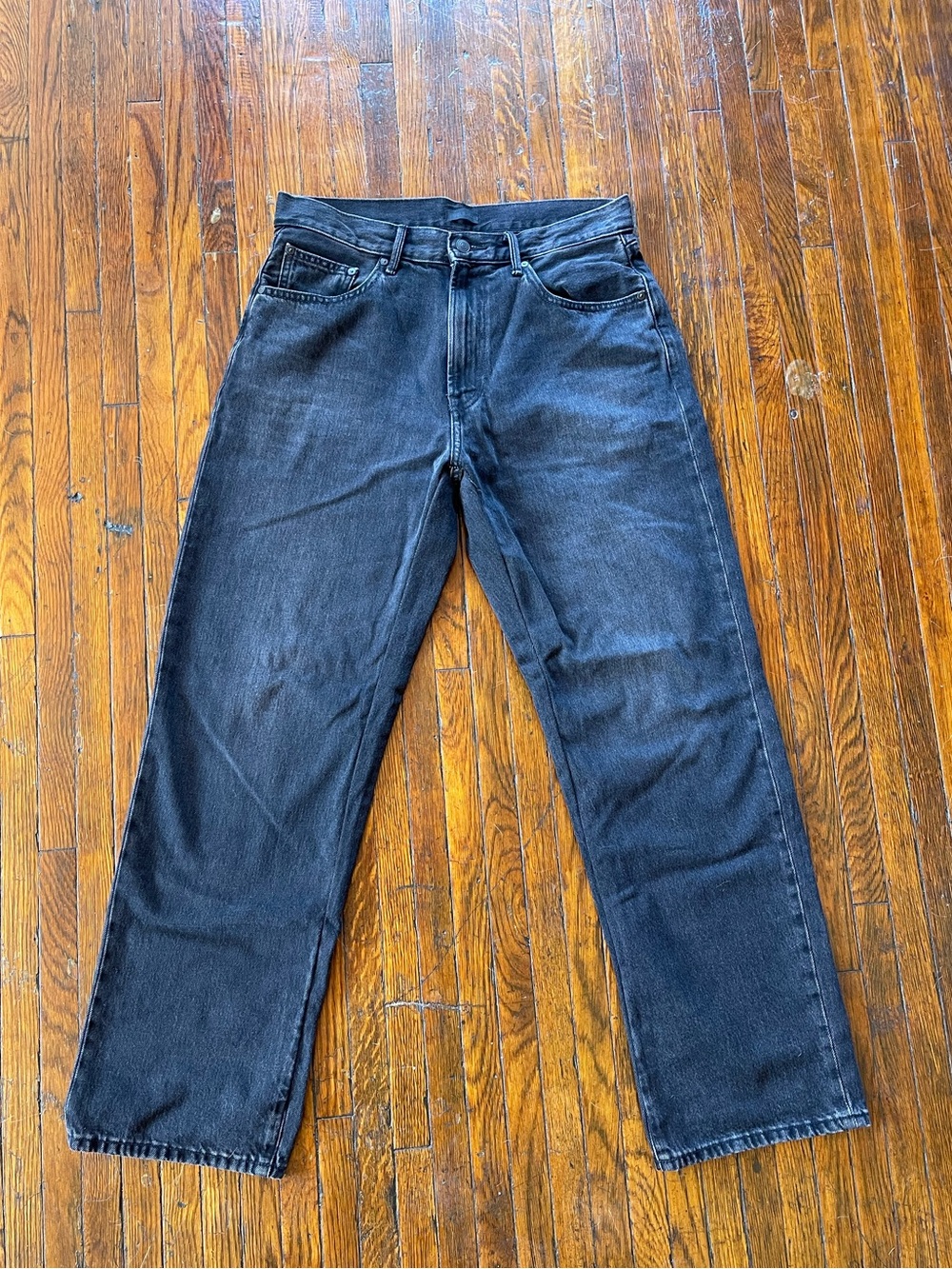 Uniqlo Men's Black Baggy Jeans